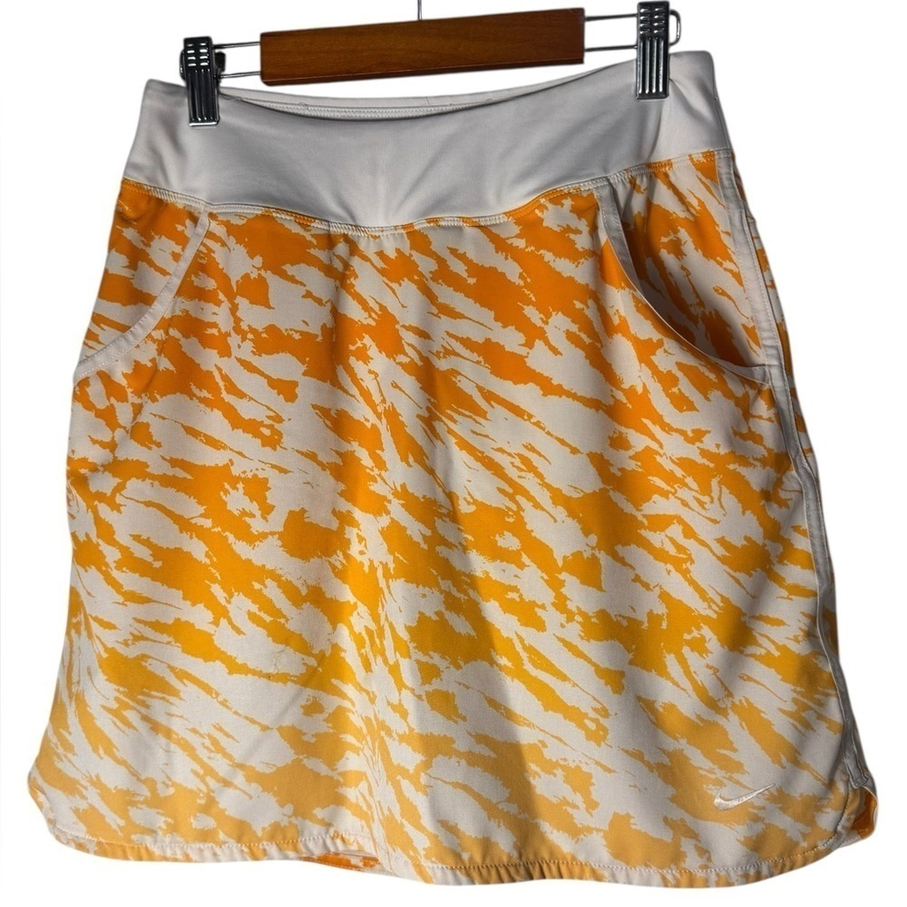 Nike Golf Tour Performance Skort Womens Size XS Orange Pull On Dri Fit Pockets